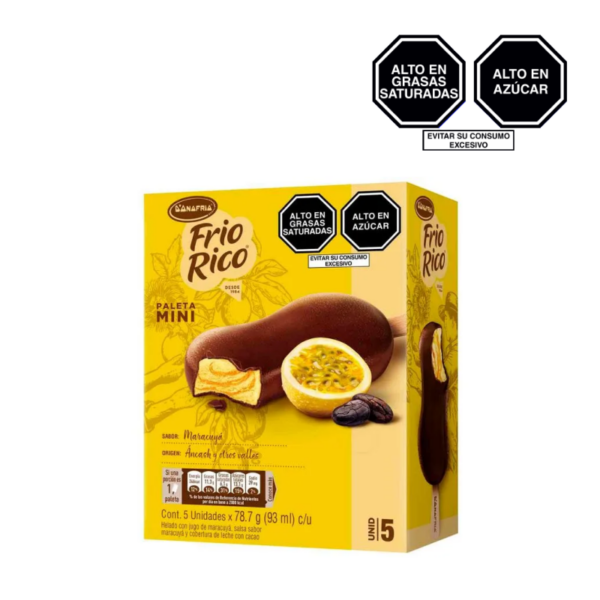 Helado Frio Rico mini Maracuya Multipack x 5 Uds.